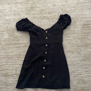 Black corset style dress